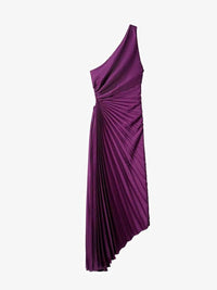 Thumbnail for One Shoulder Pleated Maxi Dress