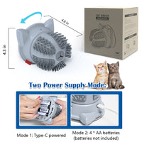 Thumbnail for KatKleene - Cat Self Groomer with Catnip Automatic Rotating Cat Massager