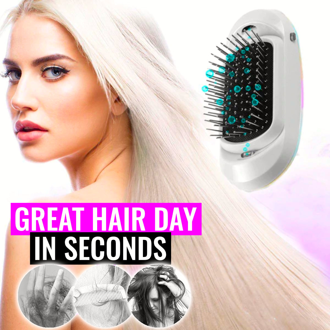 New! FrizzStop - Portable Electric Ionic Hairbrush