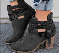 Thumbnail for Buckle Strap Ankle Boots