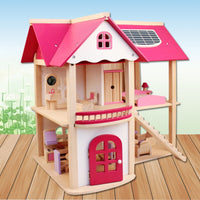 Thumbnail for Wooden Dollhouse W/ Furniture