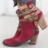 Thumbnail for Buckle Strap Ankle Boots