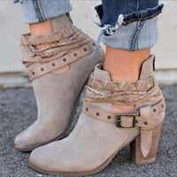 Thumbnail for Buckle Strap Ankle Boots