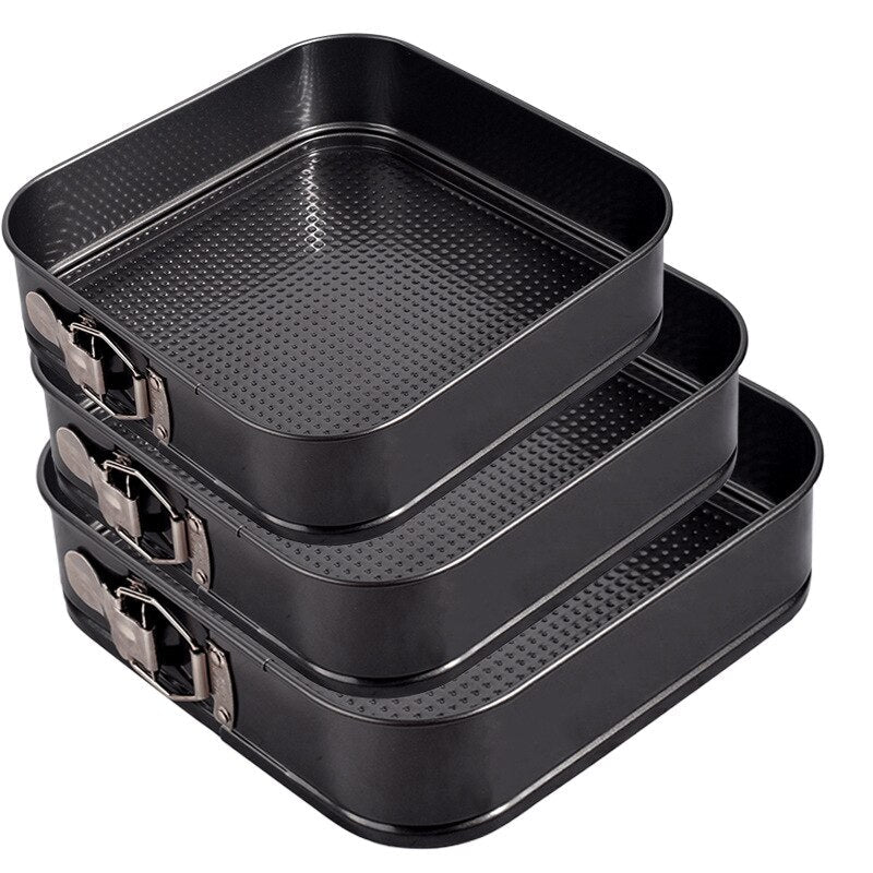 3pc Carbon Steel Cake Mold Set