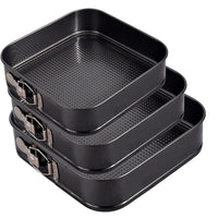 Thumbnail for 3pc Carbon Steel Cake Mold Set