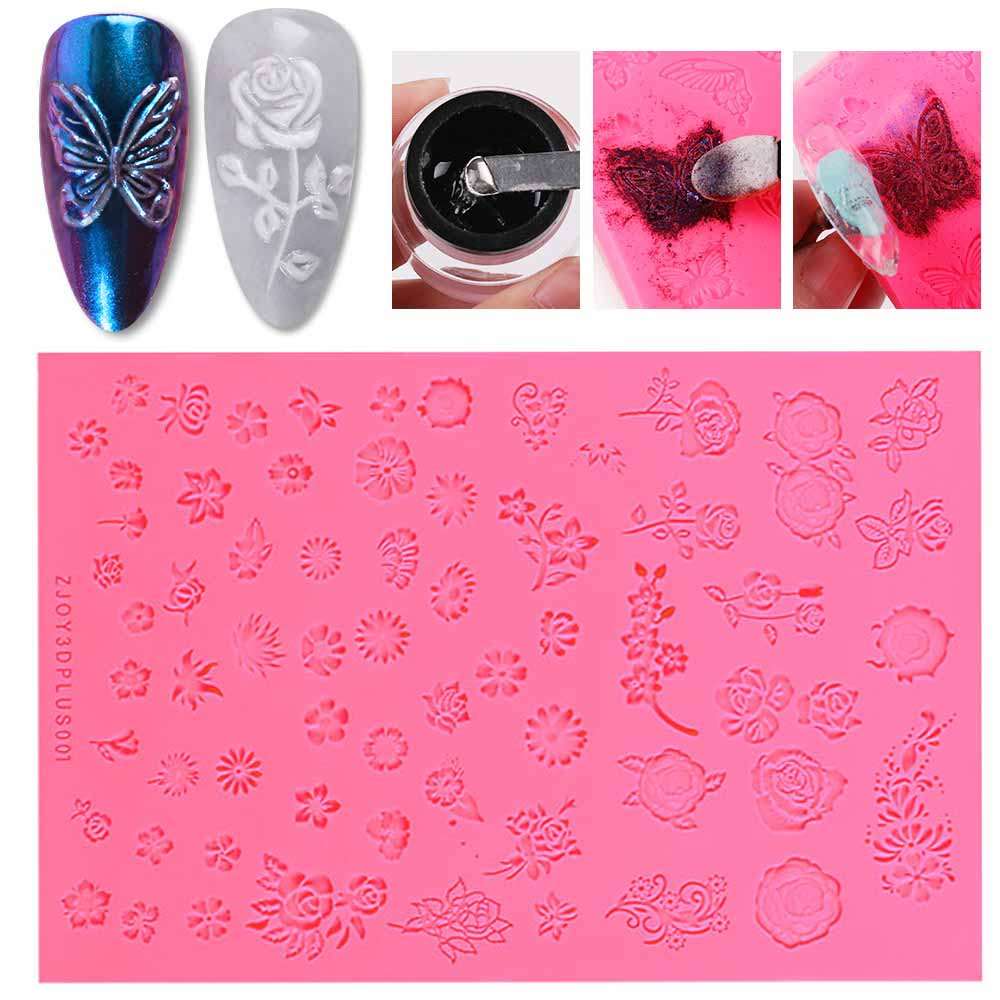 4D Sculpture Nail Art Mold Set