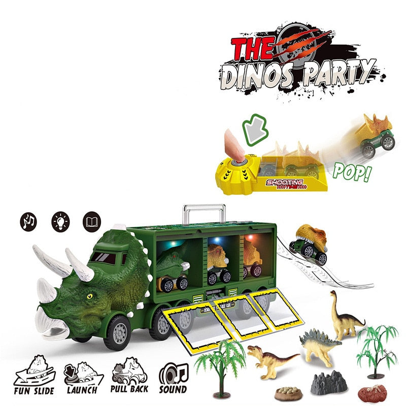 DINOSAUR TRANSPORT TOY CAR