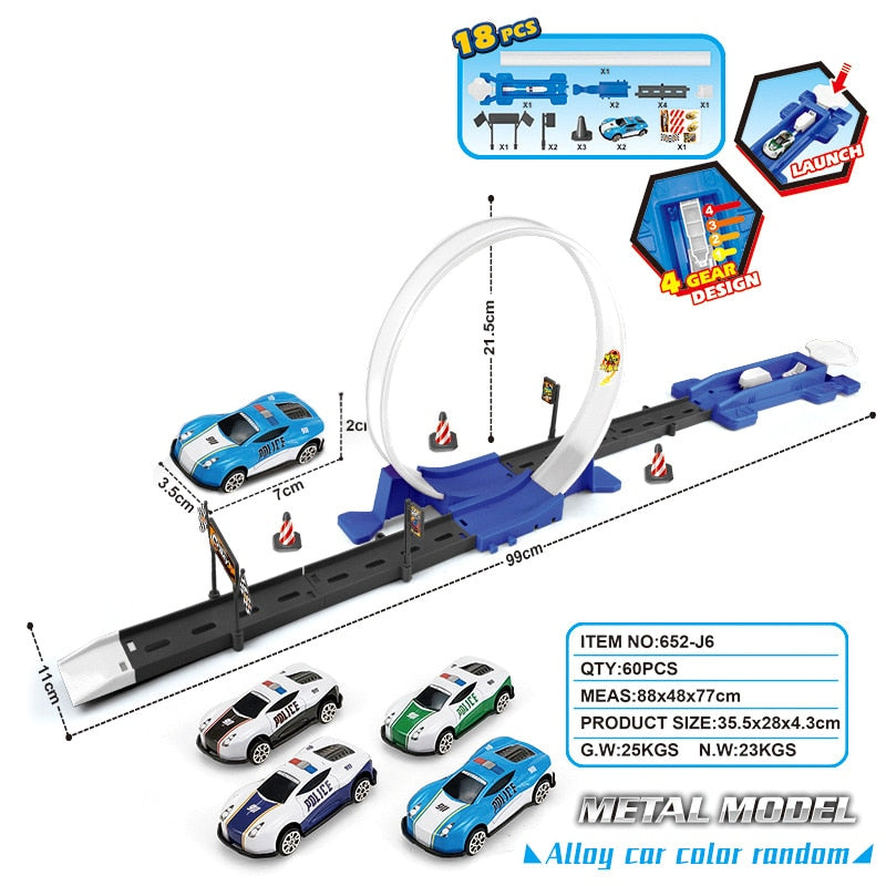 SpeedTrack - Loop Stunt Double Car Wheels Track Set