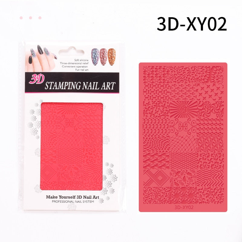 4D Sculpture Nail Art Mold Set