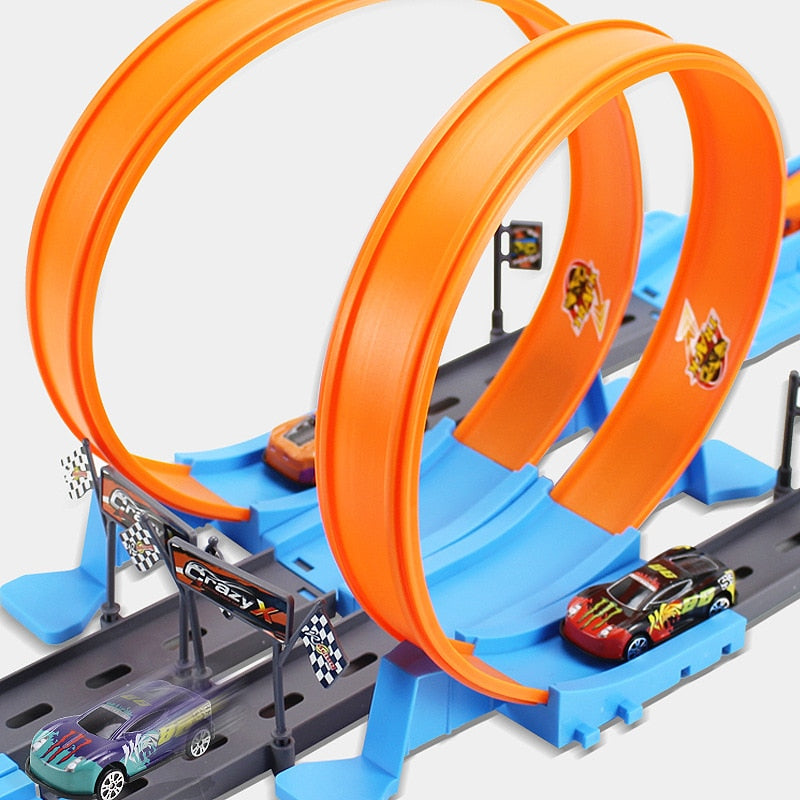 SpeedTrack - Loop Stunt Double Car Wheels Track Set