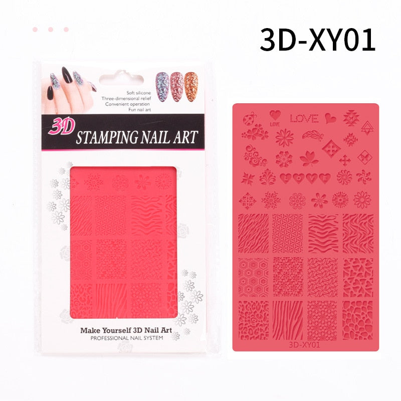 4D Sculpture Nail Art Mold Set