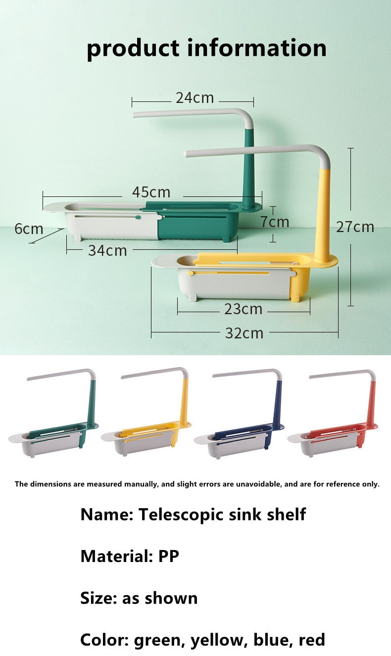 Telescopic Sink Storage Rack