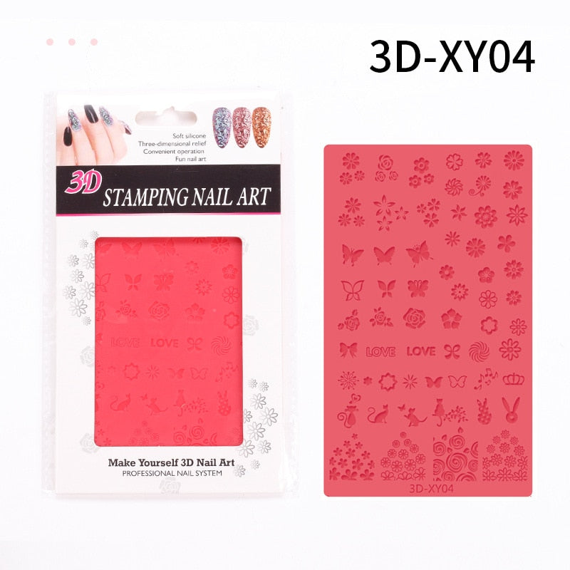 4D Sculpture Nail Art Mold Set