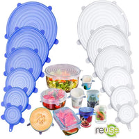 Thumbnail for SILICONE FOOD COVERS SET