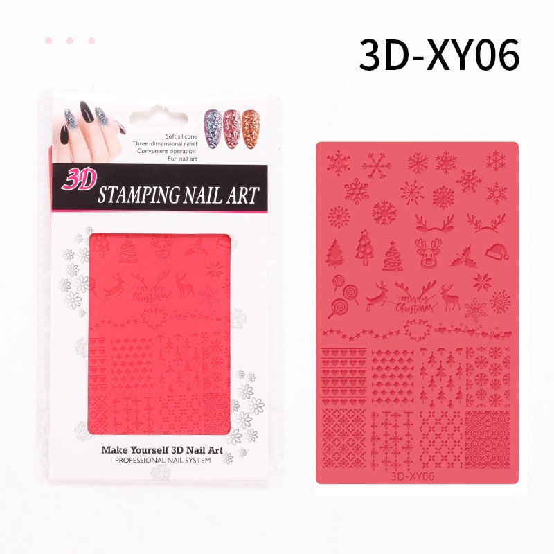 4D Sculpture Nail Art Mold Set