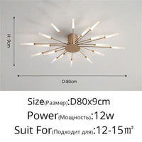 Thumbnail for Premium Nordic Styled Firework Shape Ceiling Light