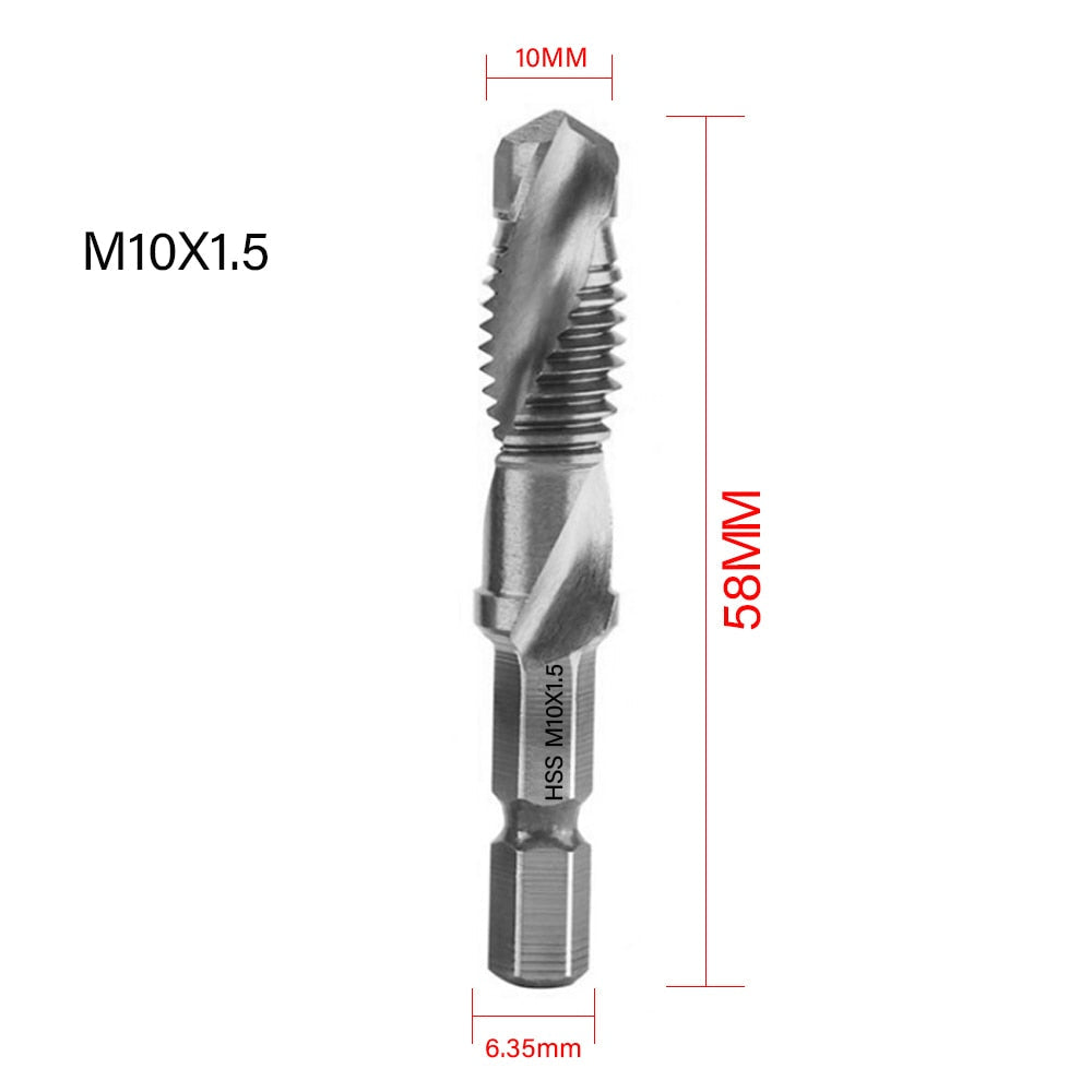 6Pcs Tap Drill Bits