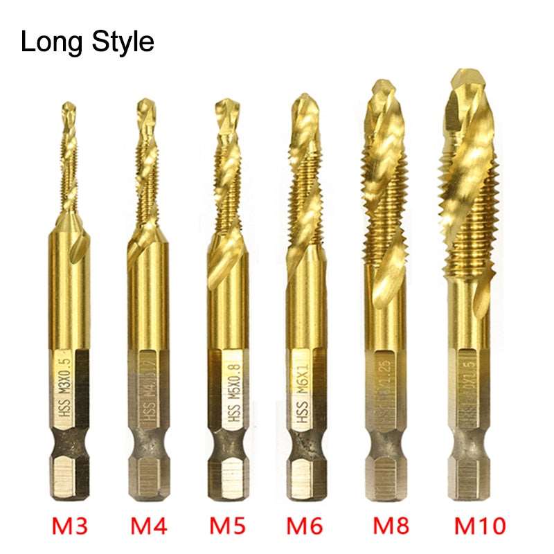 6Pcs Tap Drill Bits