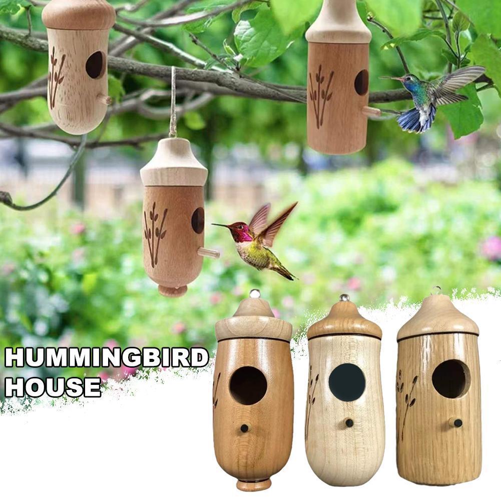 HumPod - Wooden Hummingbird House