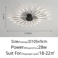 Thumbnail for Premium Nordic Styled Firework Shape Ceiling Light