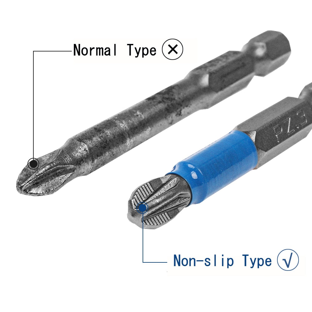 MAGNETIC ANTI-SLIP DRILL BIT SET (10 PCS)