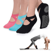 Thumbnail for Non-Slip Grip Socks for Women - Perfect for Pilates, Barre, Ballet, and Barefoot Workouts.