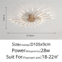 Thumbnail for Premium Nordic Styled Firework Shape Ceiling Light