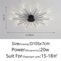 Thumbnail for Premium Nordic Styled Firework Shape Ceiling Light