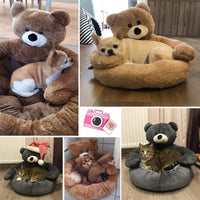 Thumbnail for TEDDYLOUNGE - SUPER SOFT WARM CUTE BEAR HUG PET BED