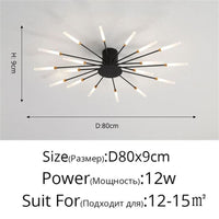 Thumbnail for Premium Nordic Styled Firework Shape Ceiling Light