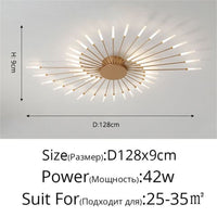 Thumbnail for Premium Nordic Styled Firework Shape Ceiling Light