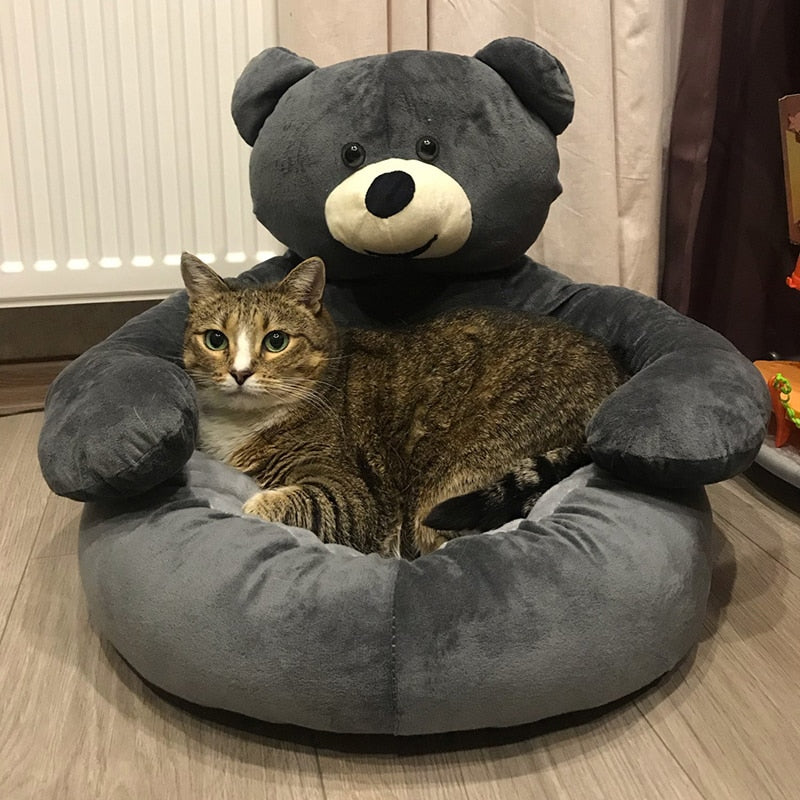 TEDDYLOUNGE - SUPER SOFT WARM CUTE BEAR HUG PET BED