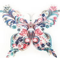 Thumbnail for 20 Inch Butterfly Quilling Illustration Material Pack Slot