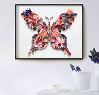 Thumbnail for 20 Inch Butterfly Quilling Illustration Material Pack Slot