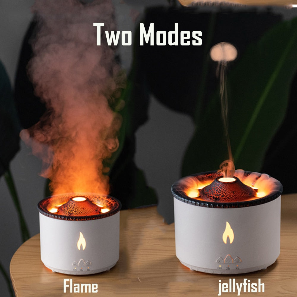 Flame Air Humidifier Essential Oil Diffuser
