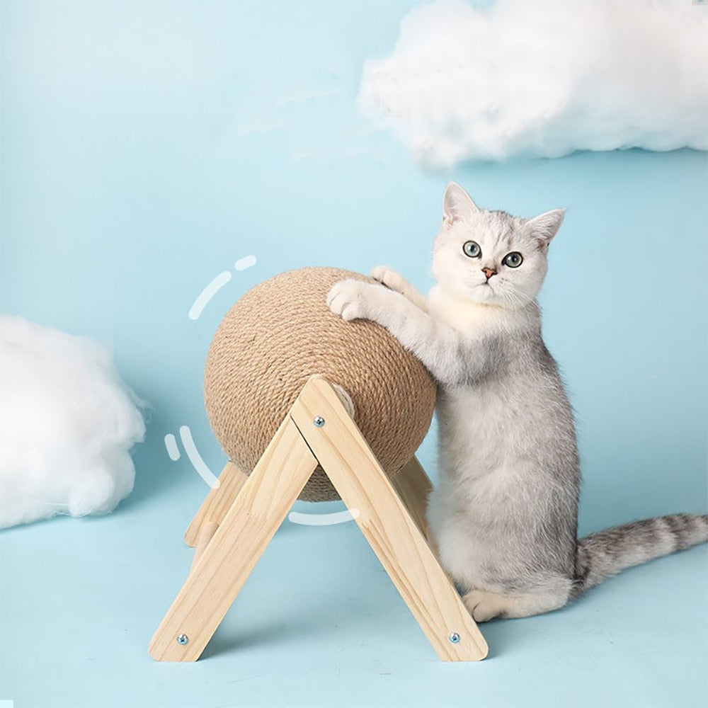 Cat Scratcher With Ball - Cat Scratching Toy | The Pets Beat